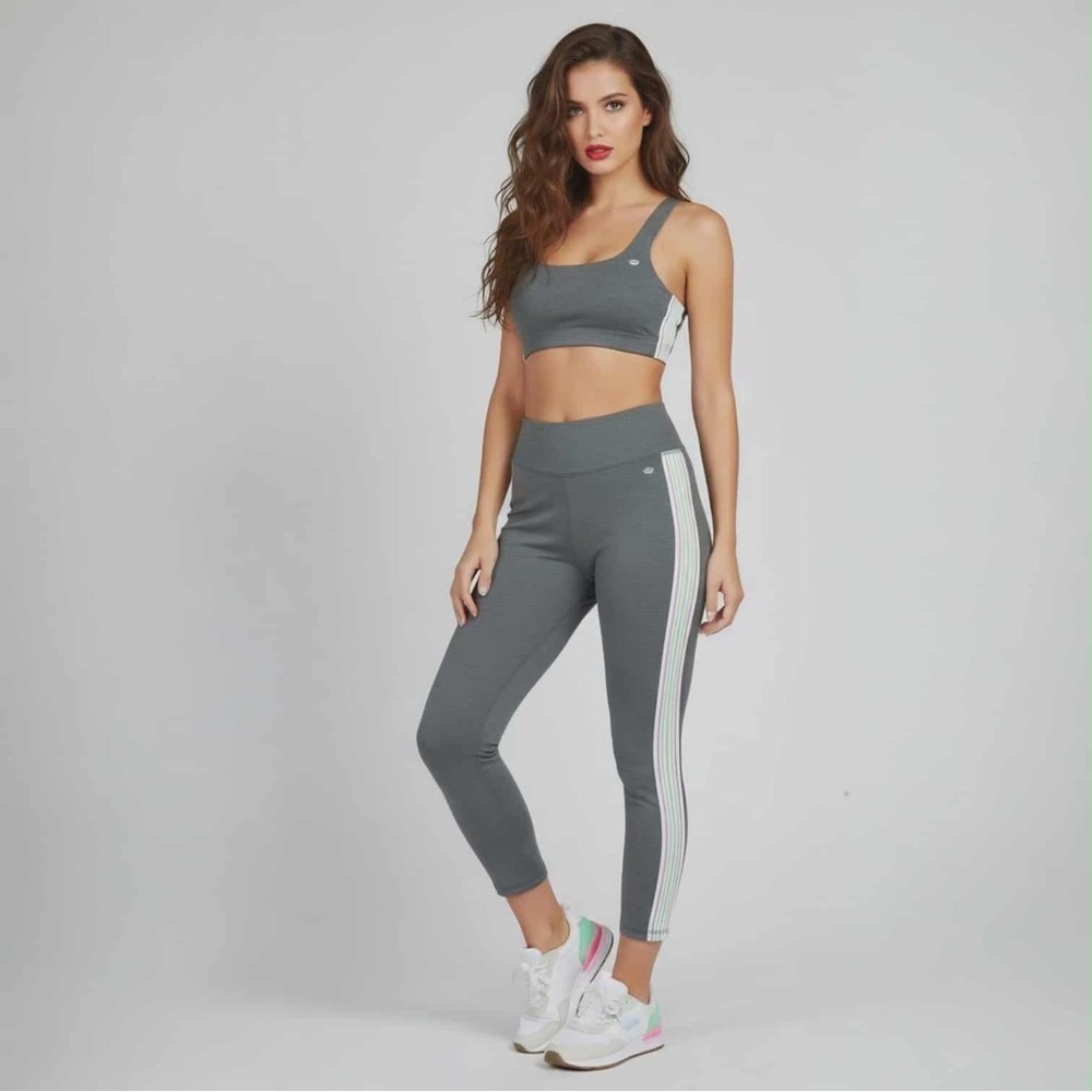 Juicy Couture Sport Infinity Stripe 7/8 Legging Infinity Sports Bra Set XL/XXL